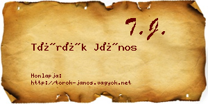 Török János névjegykártya
